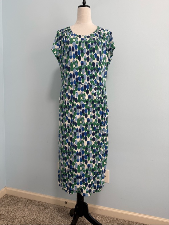 Boden Dresses & Skirts - Boden‎ Short Sleeve Multicolor Wrap Hem Lined Midi Dress Size 12 L